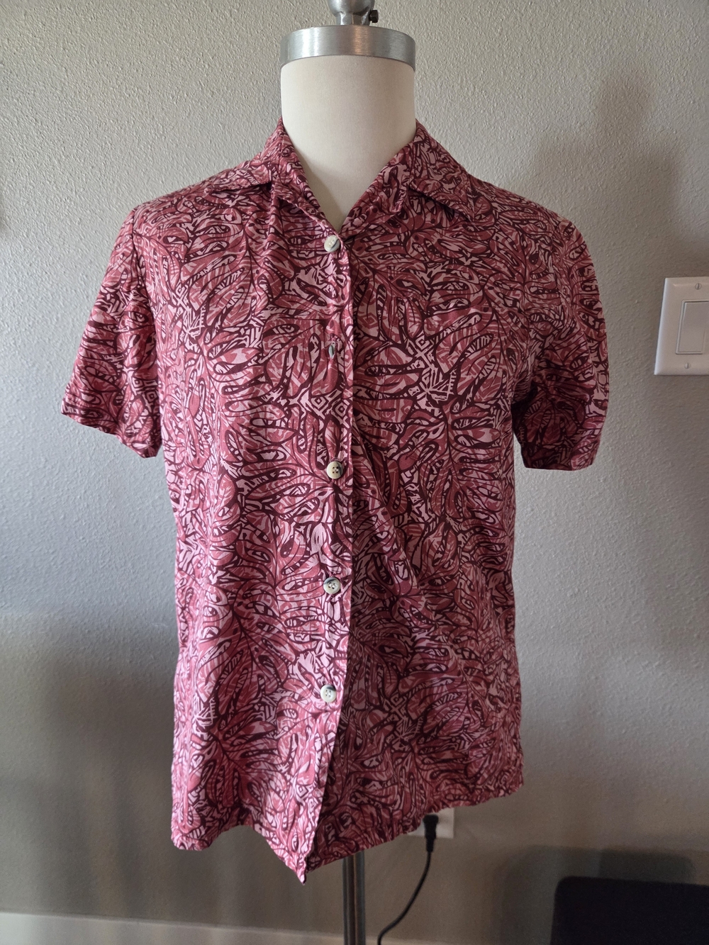 Vintage Pink Hawaiian Shirt